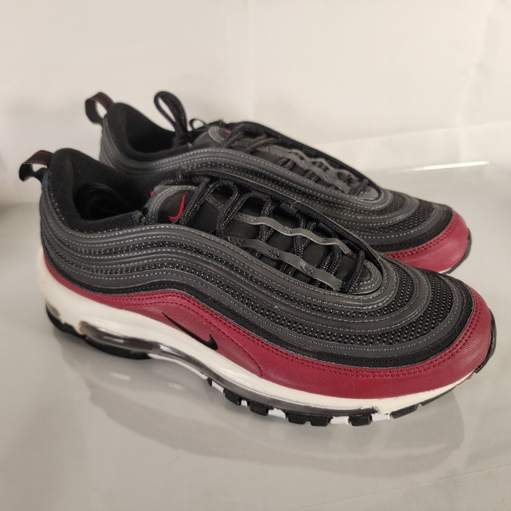 MENS NIKE AIR MAX 97 BLACK TEAM RED DQ3955-600 Size 8.5